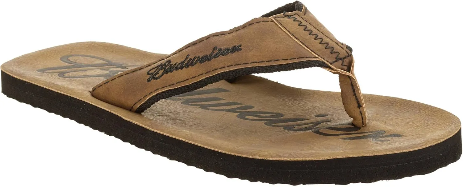 Budweiser Men's Flip Flop Sandal