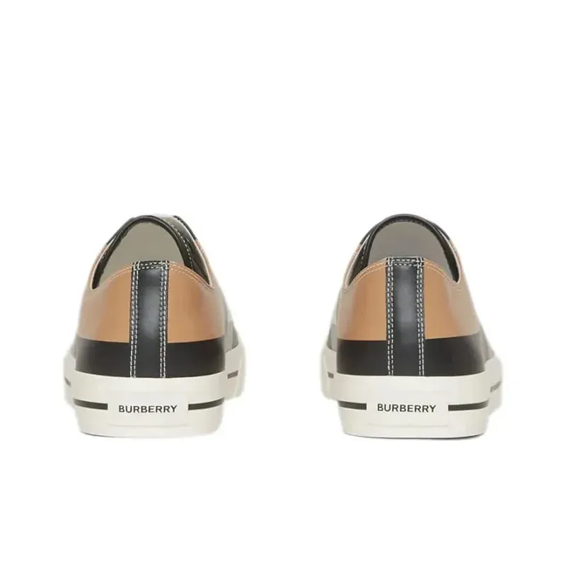 BURBERRY || Checked Canvas Low Top Silhouette Sneaker
