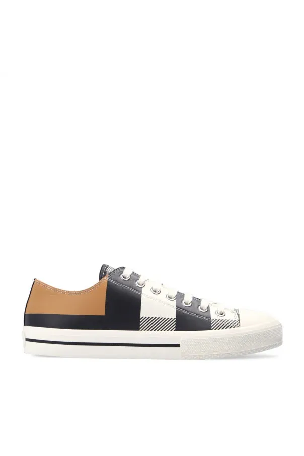 BURBERRY || Checked Canvas Low Top Silhouette Sneaker
