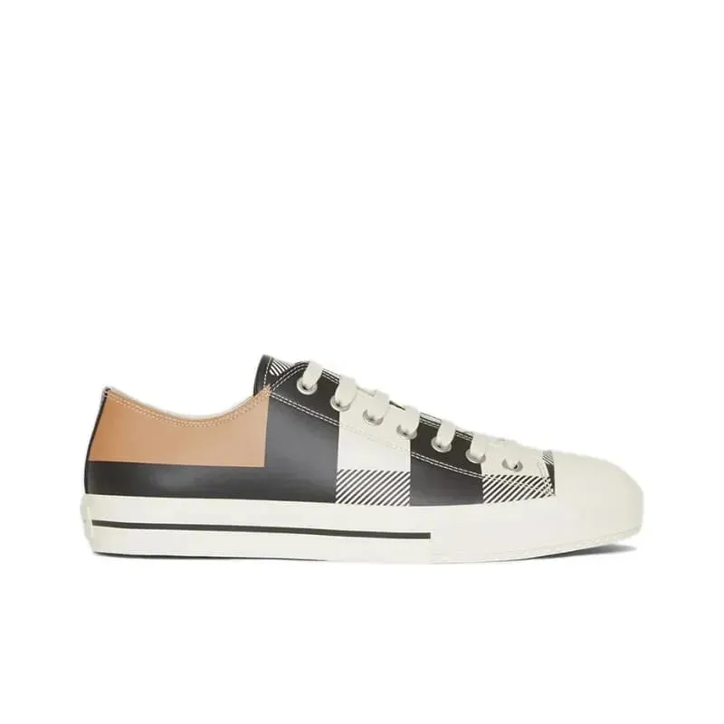 BURBERRY || Checked Canvas Low Top Silhouette Sneaker
