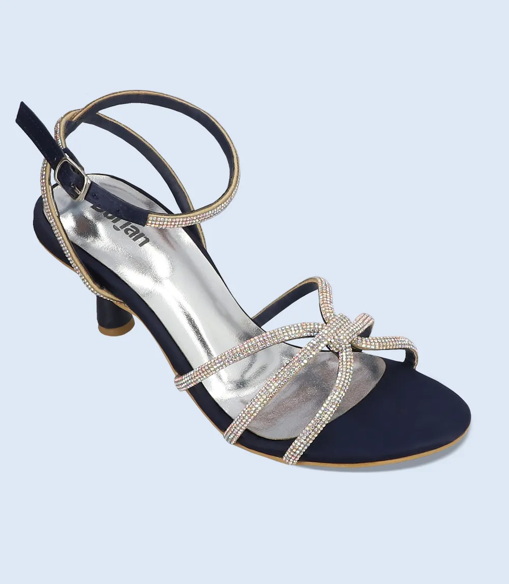 BW10111-NAVY-Women Sandal Heels