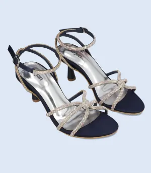 BW10111-NAVY-Women Sandal Heels