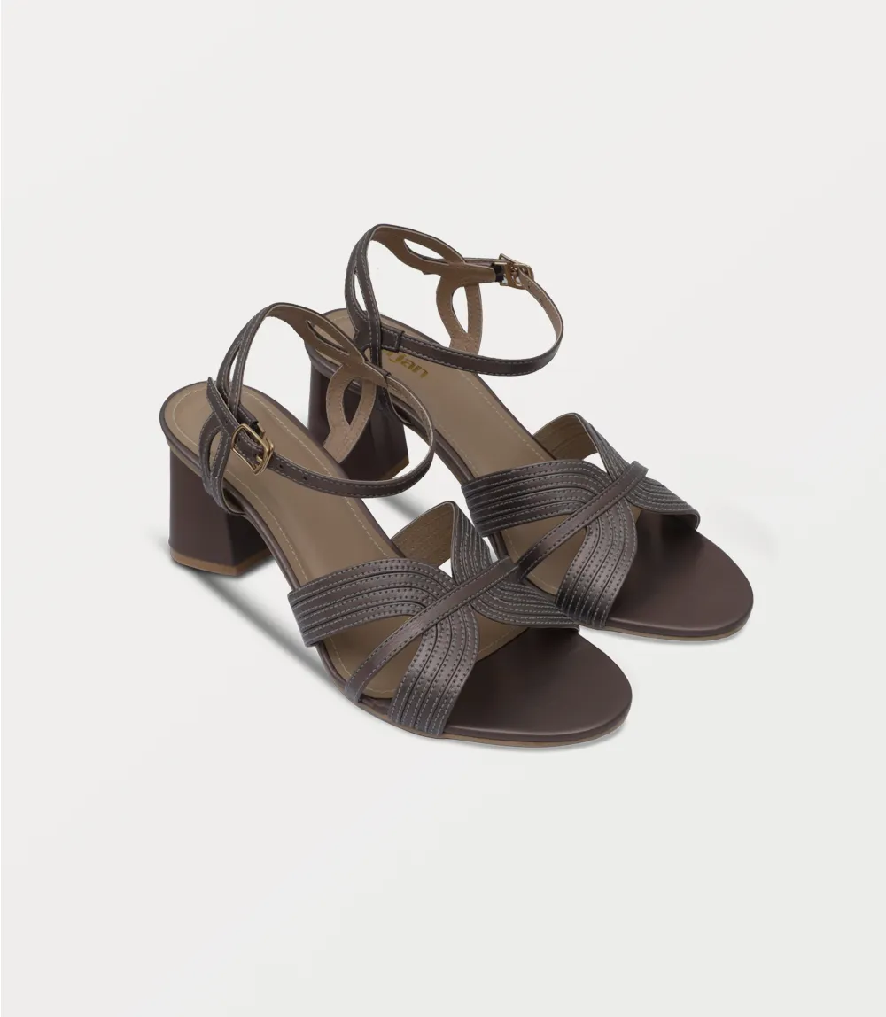 BW10408-PEWTER-Women Sandal Heels