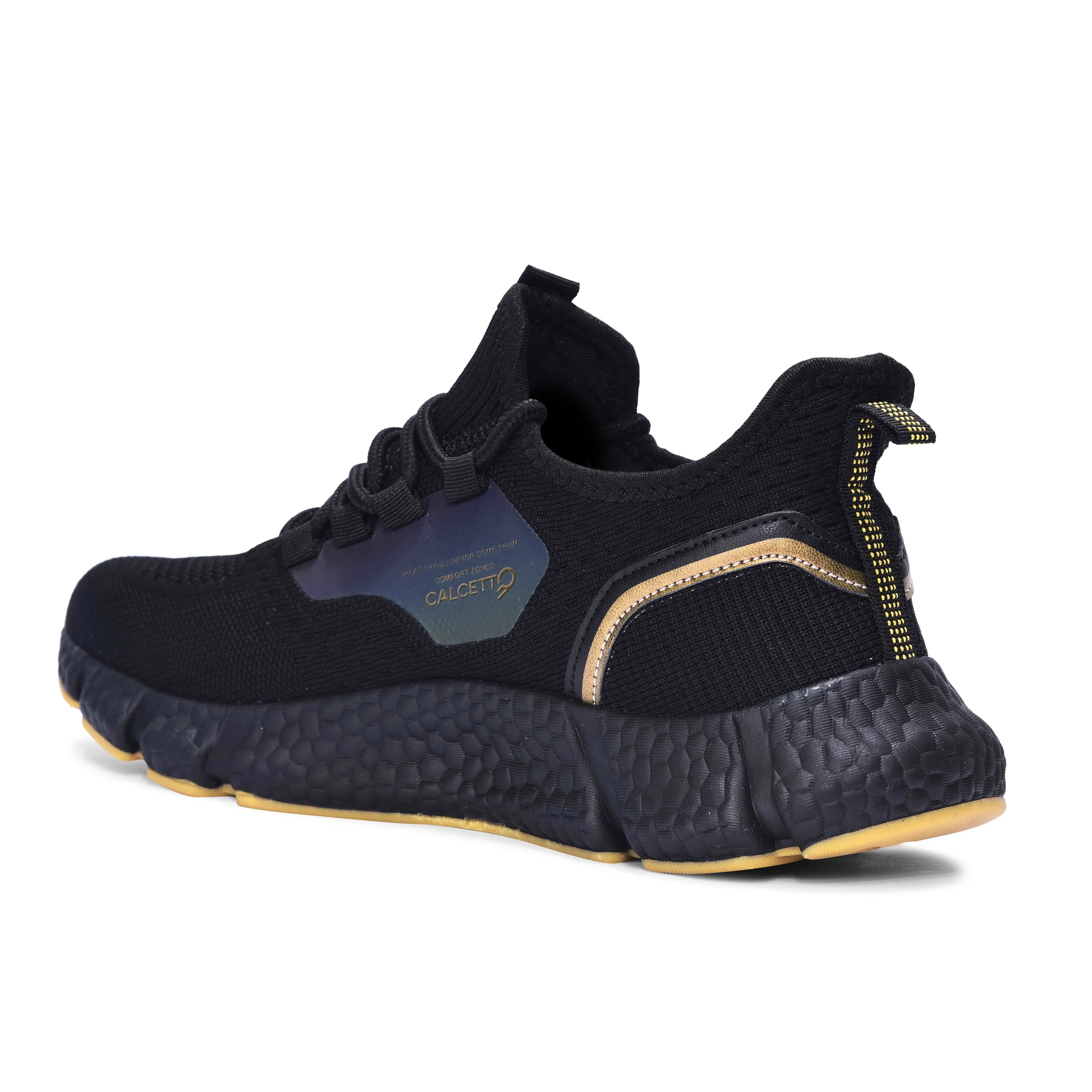 Calcetto Lightweight Casual Men's Running Sports Shoes CLT-0973 Black Gold