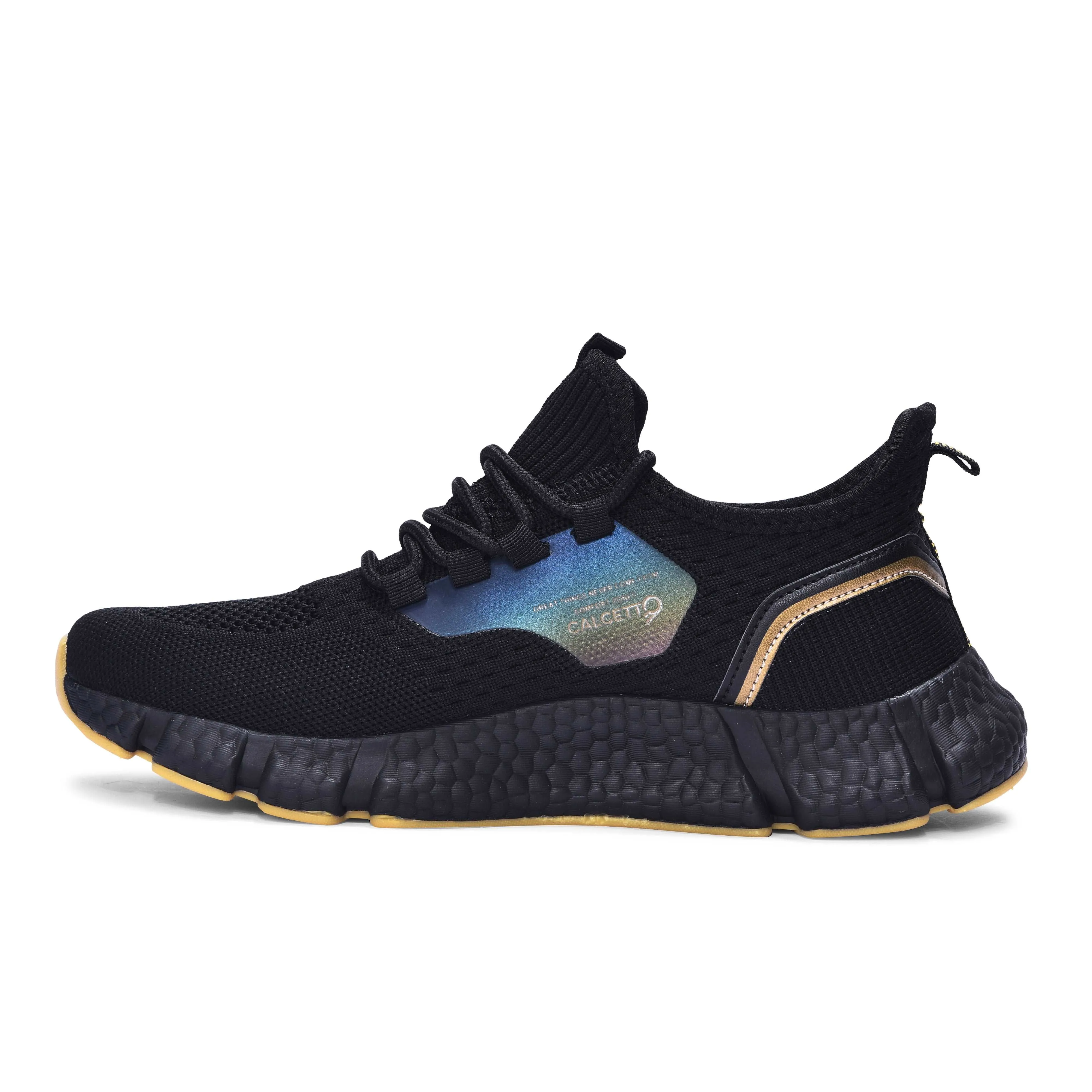 Calcetto Lightweight Casual Men's Running Sports Shoes CLT-0973 Black Gold