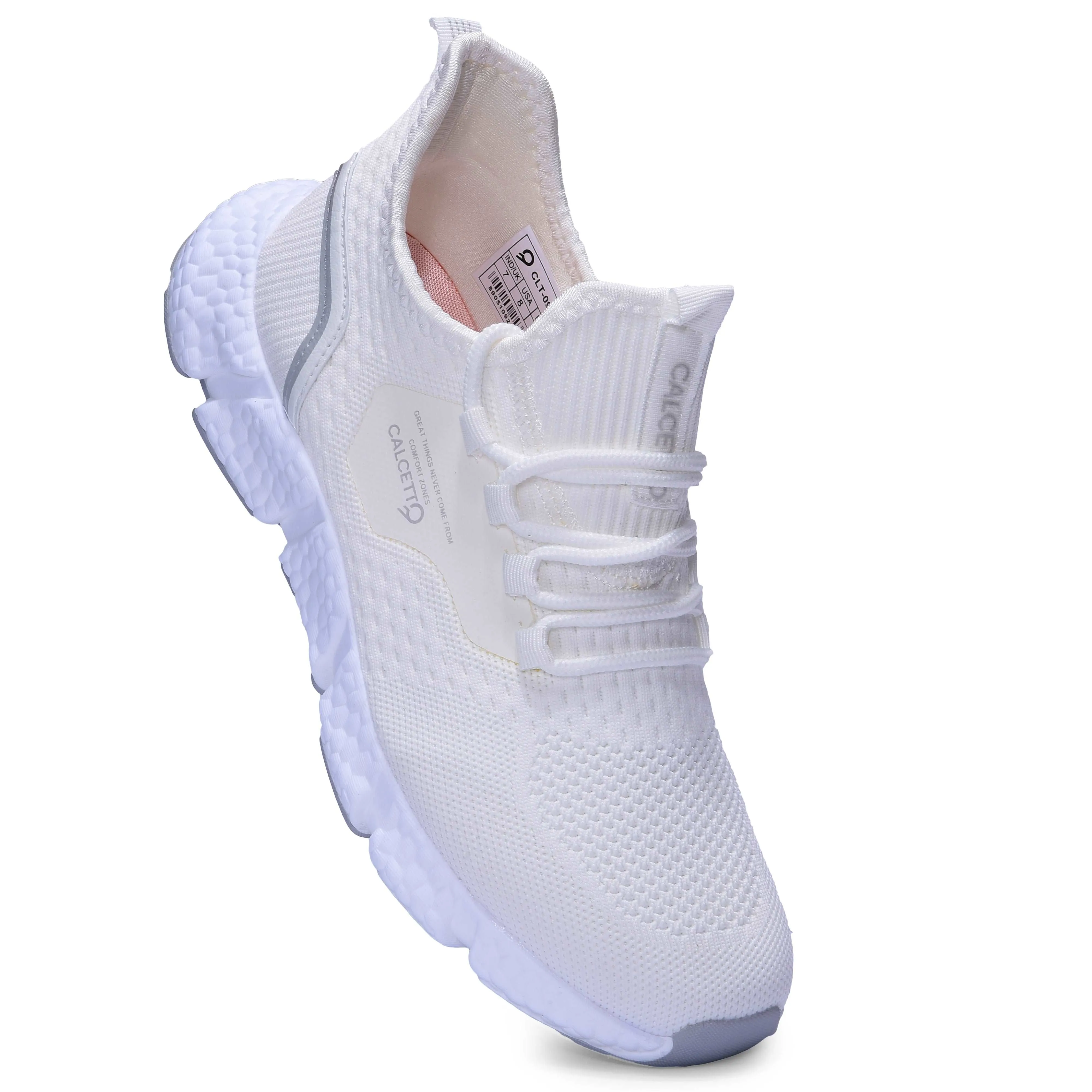 Calcetto Lightweight Casual Men's Running Sports Shoes CLT-0973 White