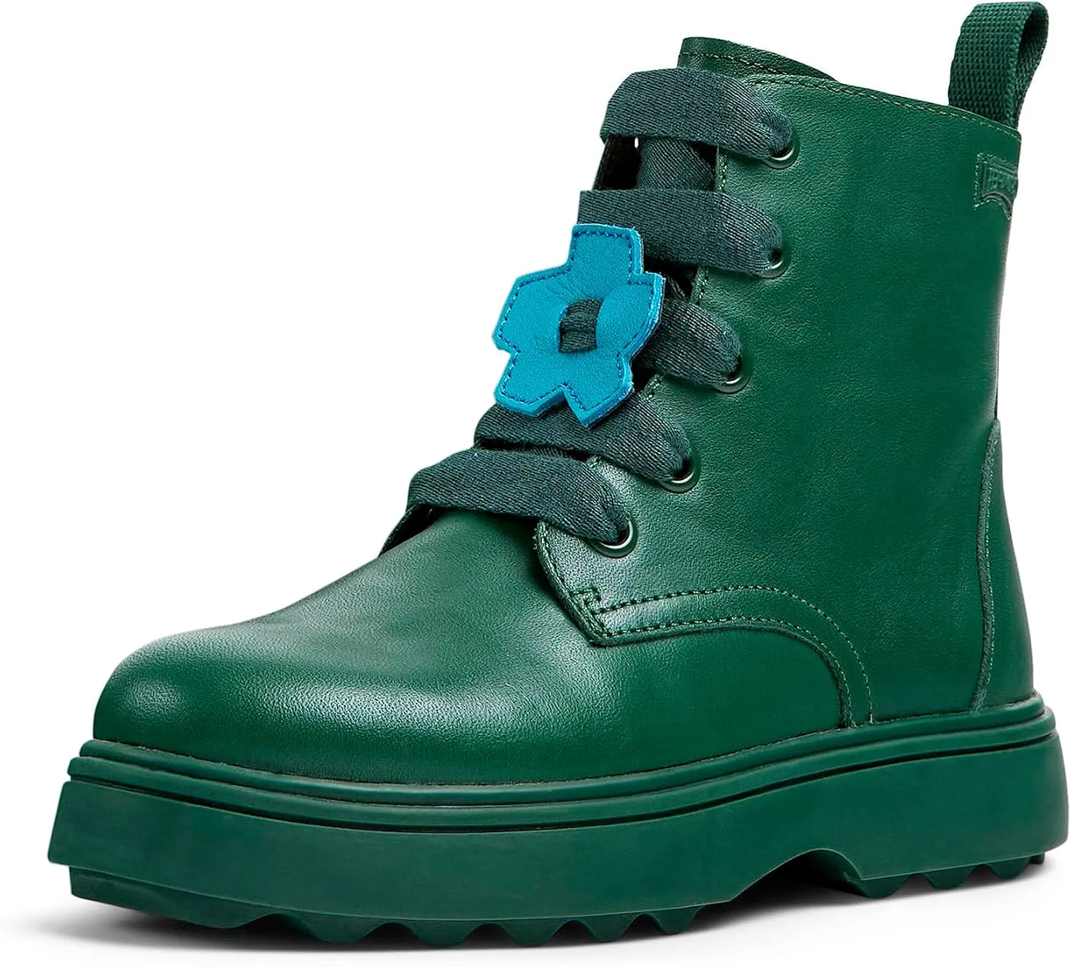 Camper Kids Girls Modern Ankle Boot, Dark Green, 3 Big Kid