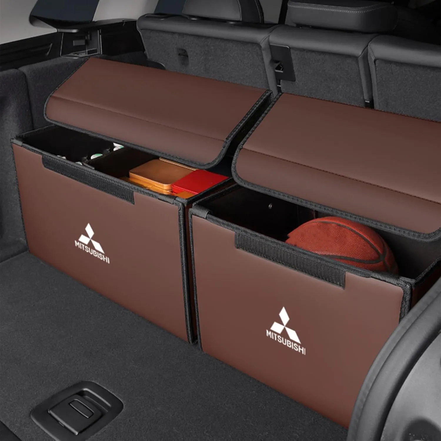 Car Boot Bag for Mitsubishi Outlander 4WD/2WD CVT SDA GPL 2012 2013 2014 2015 2016 Anti Slip Robust Stable Car Boot Organiser,Waterproof Wear-Resistant Boot Tidy for Car,C4 75 * 37 * 30