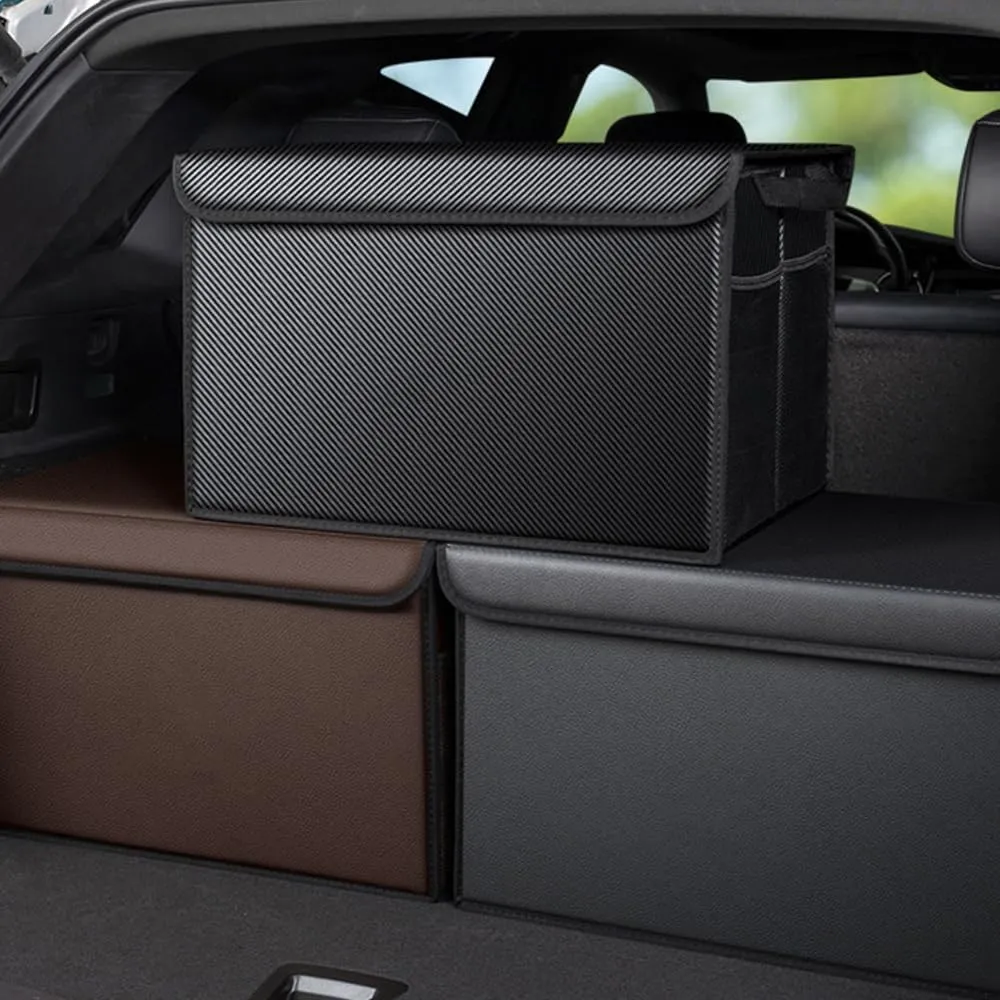 Car Boot Organiser for Mercury Colony Park/Comet/Cougar/Custom/Eight/Monterey, Durable Car Boot Tidy Collapsible Easy to Use,A Black