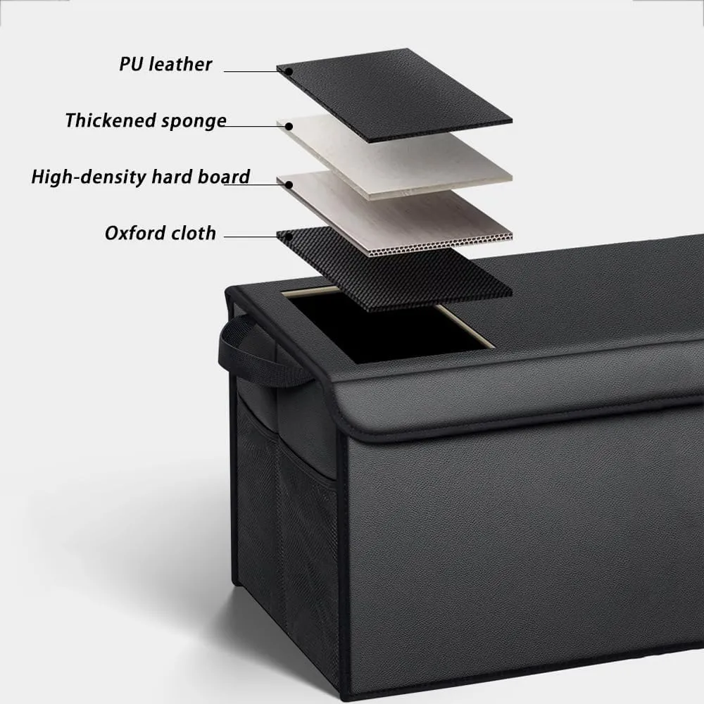Car Boot Organiser for Suzuki Swace/Swift/SX4/Vitara/Wagon R/Aerio/Cara, Durable Car Boot Tidy Collapsible Easy to Use,C Brown