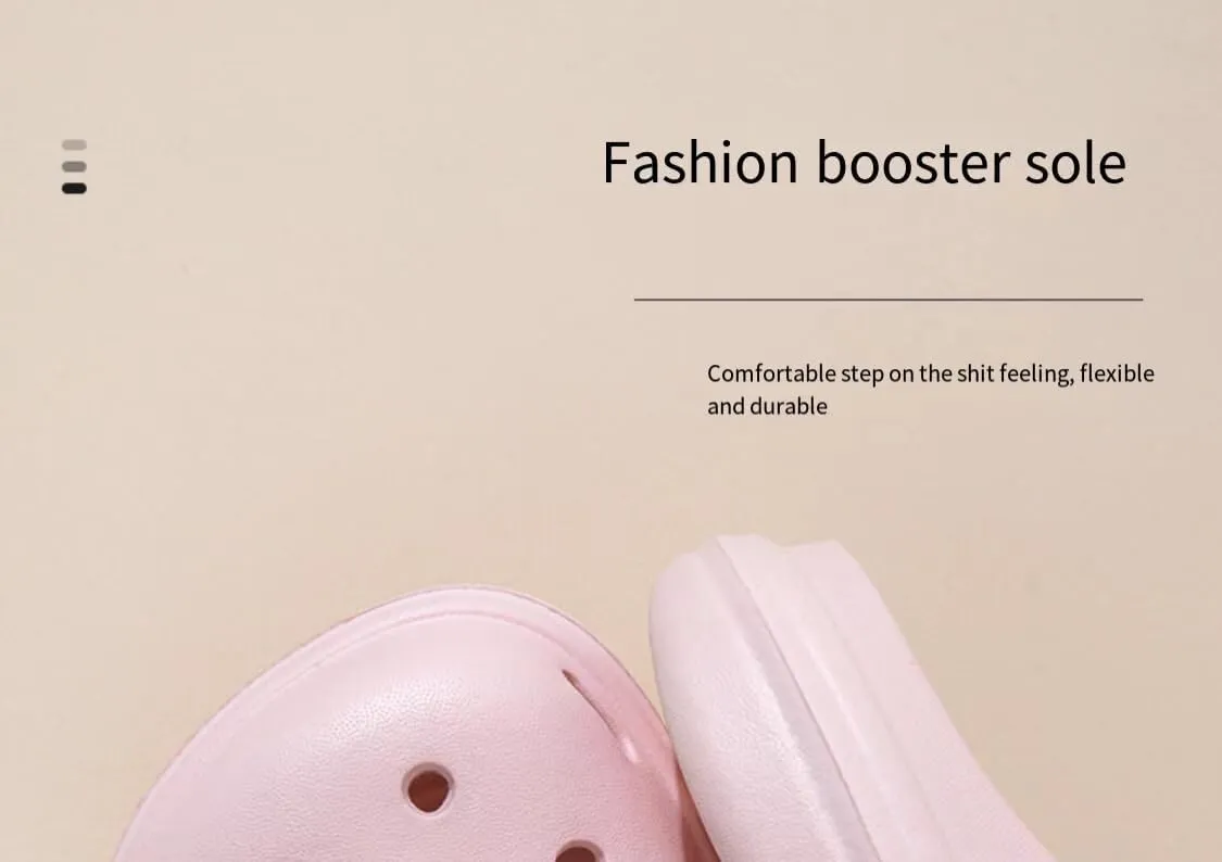 Casual Shoes Couple Summer Autumn Stomping Shoes Red Network Beach Thick Bottom Slippers Wear-Resistant Anti-Slip