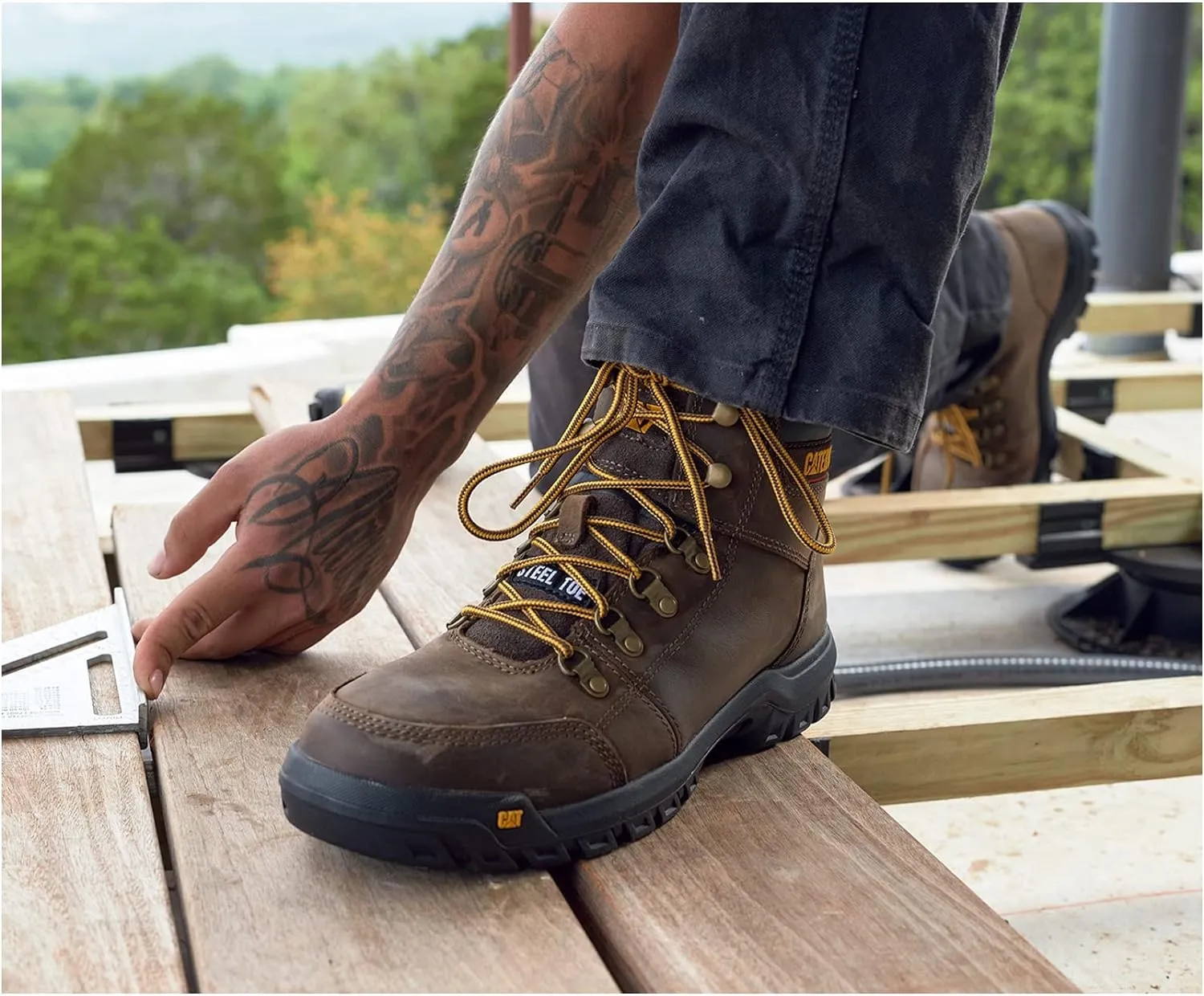Cat Footwear Men's Outline Steel Toe Work Boot