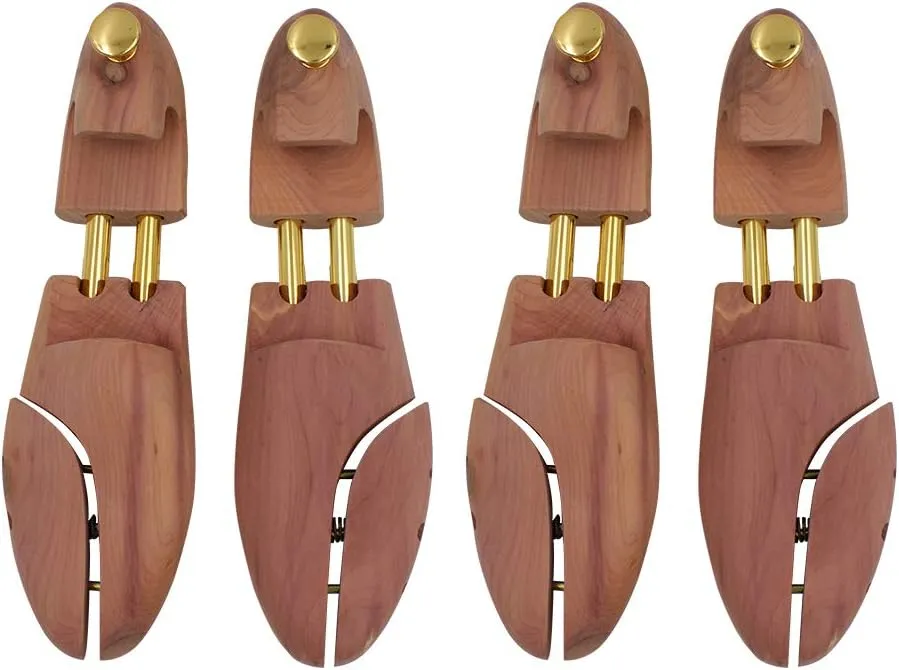 CEDAR SHOE TREE with TWIN TUBES -2 Packs