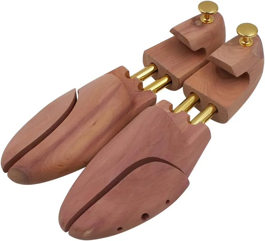CEDAR SHOE TREE with TWIN TUBES -2 Packs
