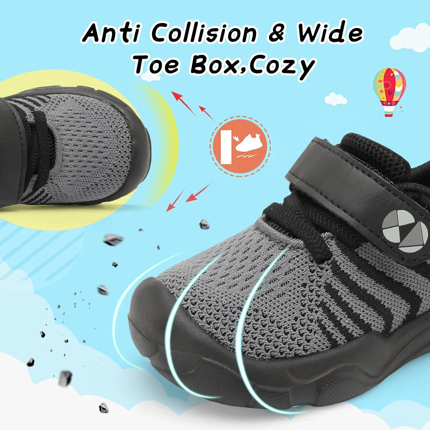 Centipede Demon Toddler Shoes Boys Girls Breathable Sneakers Kids Barefoot Shoes Lightweight Walking Running Shoe Outdoor Athletic Tennis Shoe
