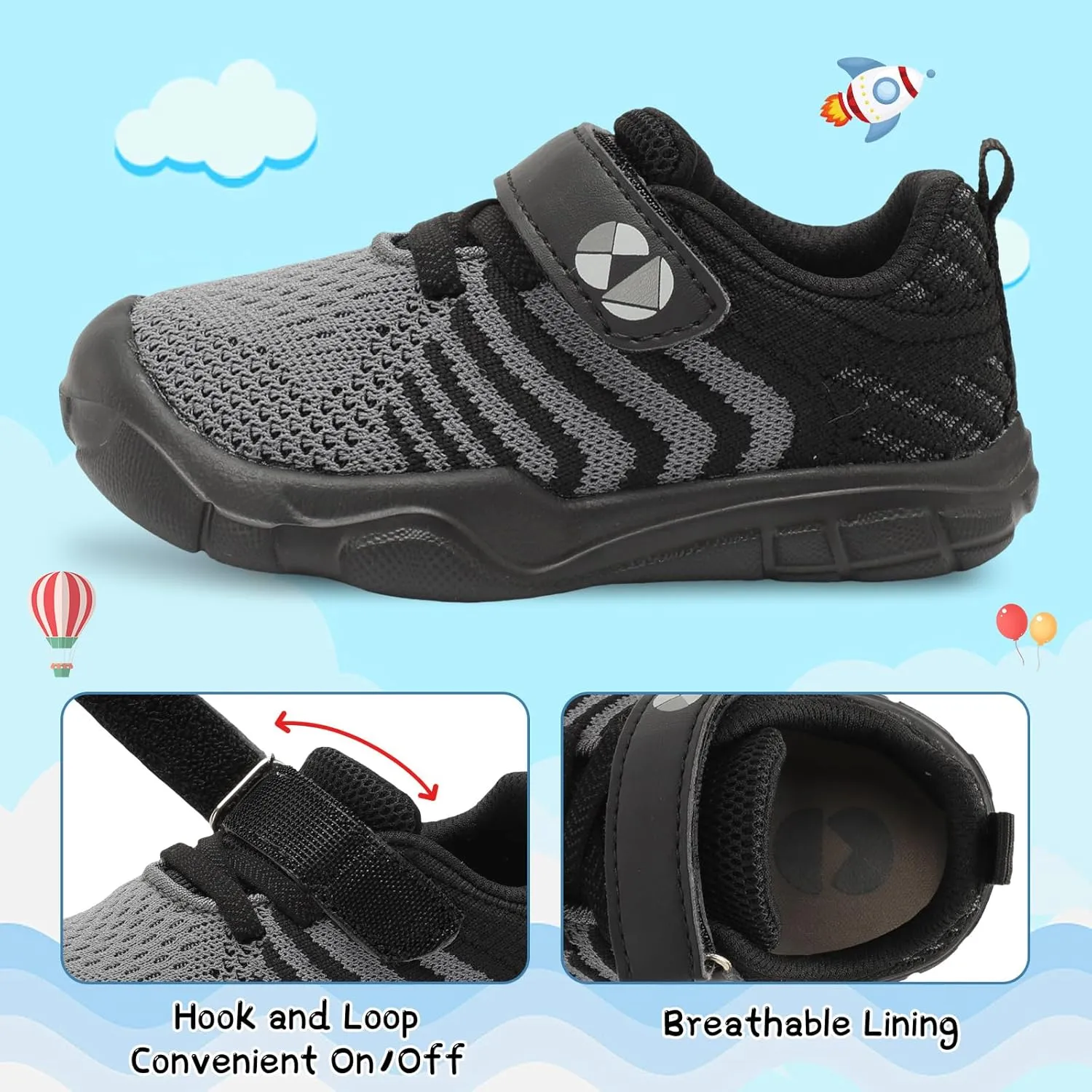 Centipede Demon Toddler Shoes Boys Girls Breathable Sneakers Kids Barefoot Shoes Lightweight Walking Running Shoe Outdoor Athletic Tennis Shoe