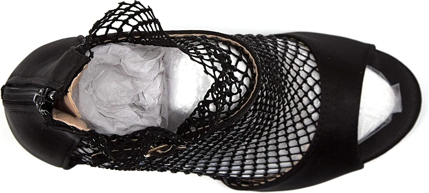 Chic ARIANA Glitter Mesh Shootie
