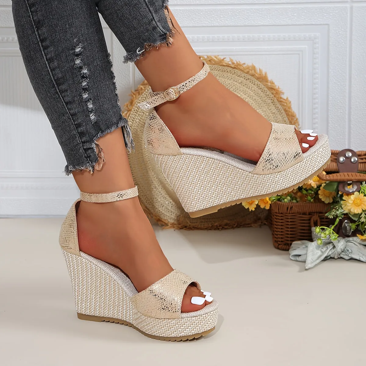 Chic Wedge Heel Sandals