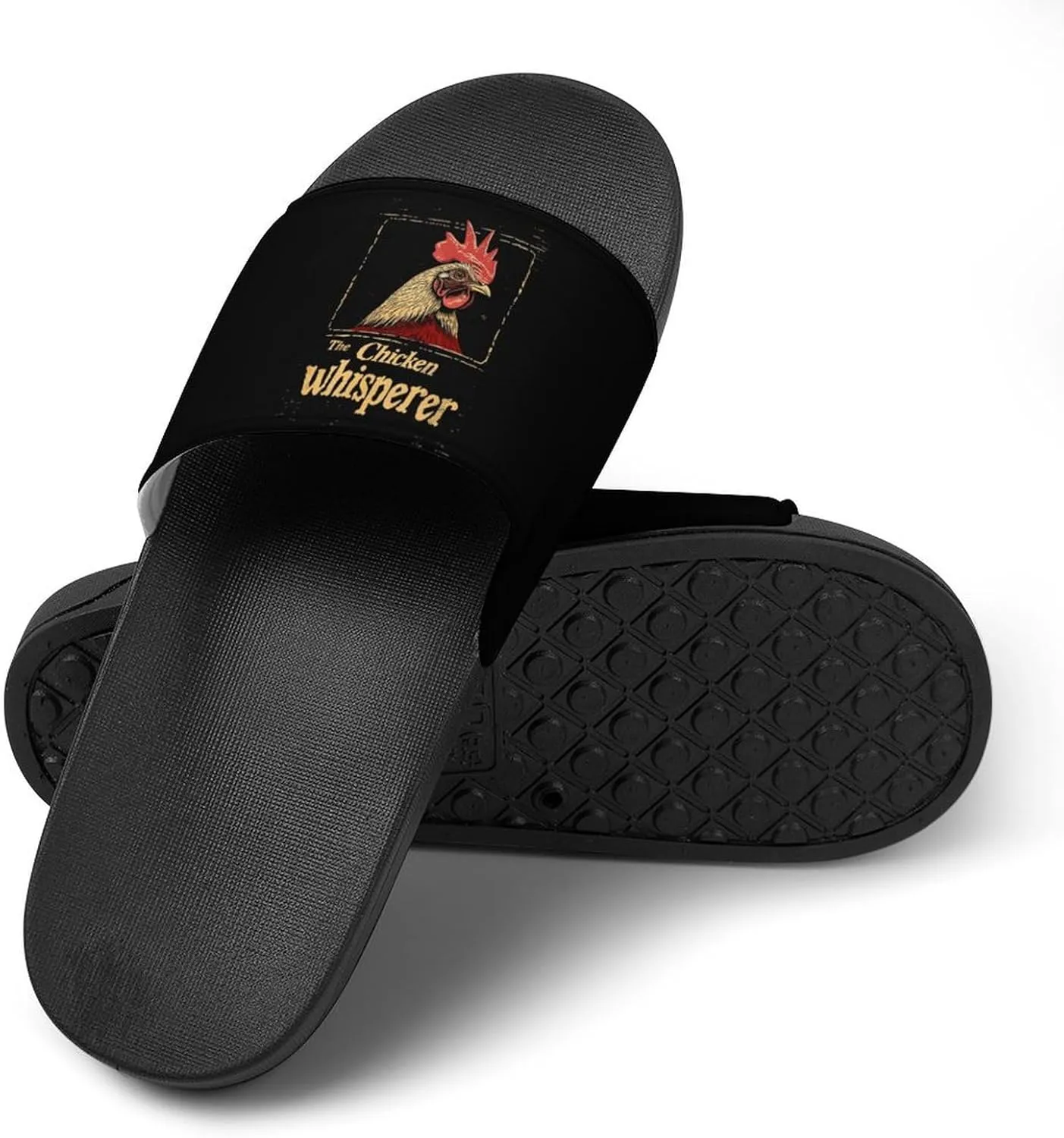 Chicken Whisperer Funny Chicken Lover House Sandals Non-Slip Bathroom Slippers Beach Summer Shoes for Men Women
