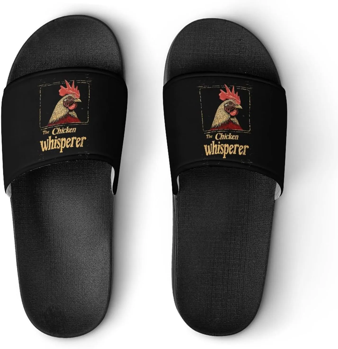 Chicken Whisperer Funny Chicken Lover House Sandals Non-Slip Bathroom Slippers Beach Summer Shoes for Men Women
