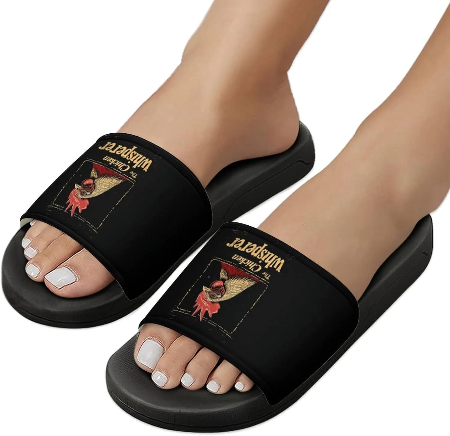 Chicken Whisperer Funny Chicken Lover House Sandals Non-Slip Bathroom Slippers Beach Summer Shoes for Men Women