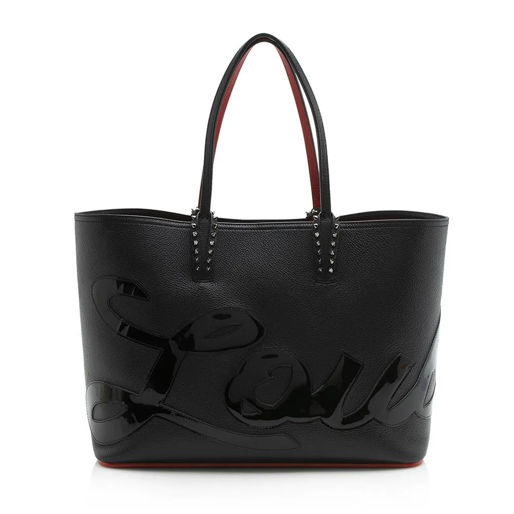 Christian Louboutin Leather Cabata Logo Tote (SHF-11905)