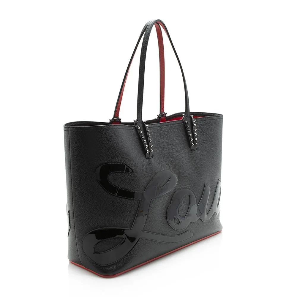 Christian Louboutin Leather Cabata Logo Tote (SHF-11905)