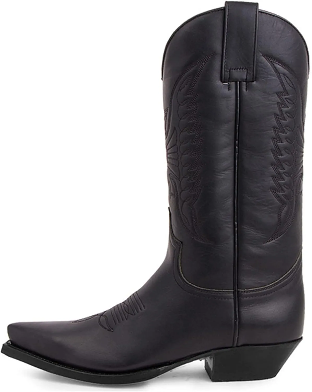 CHUUMEE Men's Fashion Pointed Toe High Heel Embroidered Durable Western Work Cowboy Boots