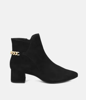 Cinderella Shoes Chic Black Suede Ankle Boots