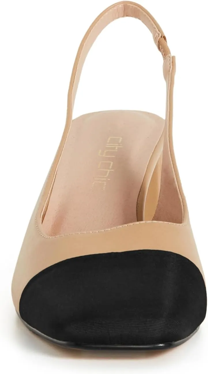 City Chic Women's Wide Fit Slingback Sandals - Chelsea