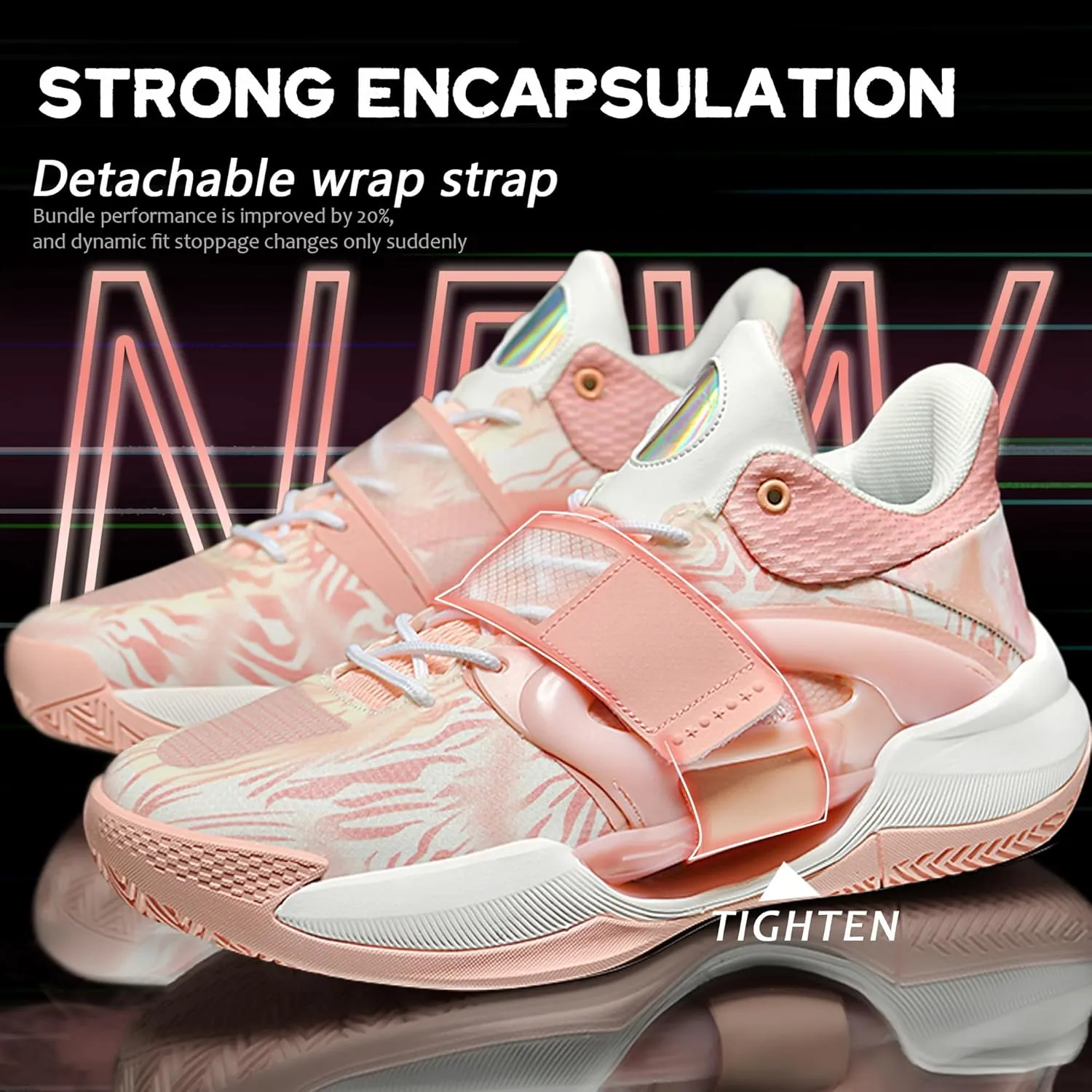CJSPORX Men Women Basketball Shoes Breathable Non Slip Outdoor Fashion Sneakers