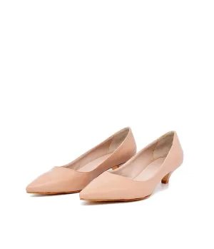Classic Beige Kitten Heels