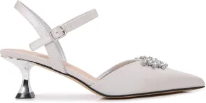CLASSY Satin Jewel Ornament Sandal