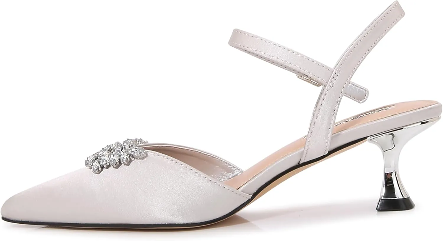 CLASSY Satin Jewel Ornament Sandal