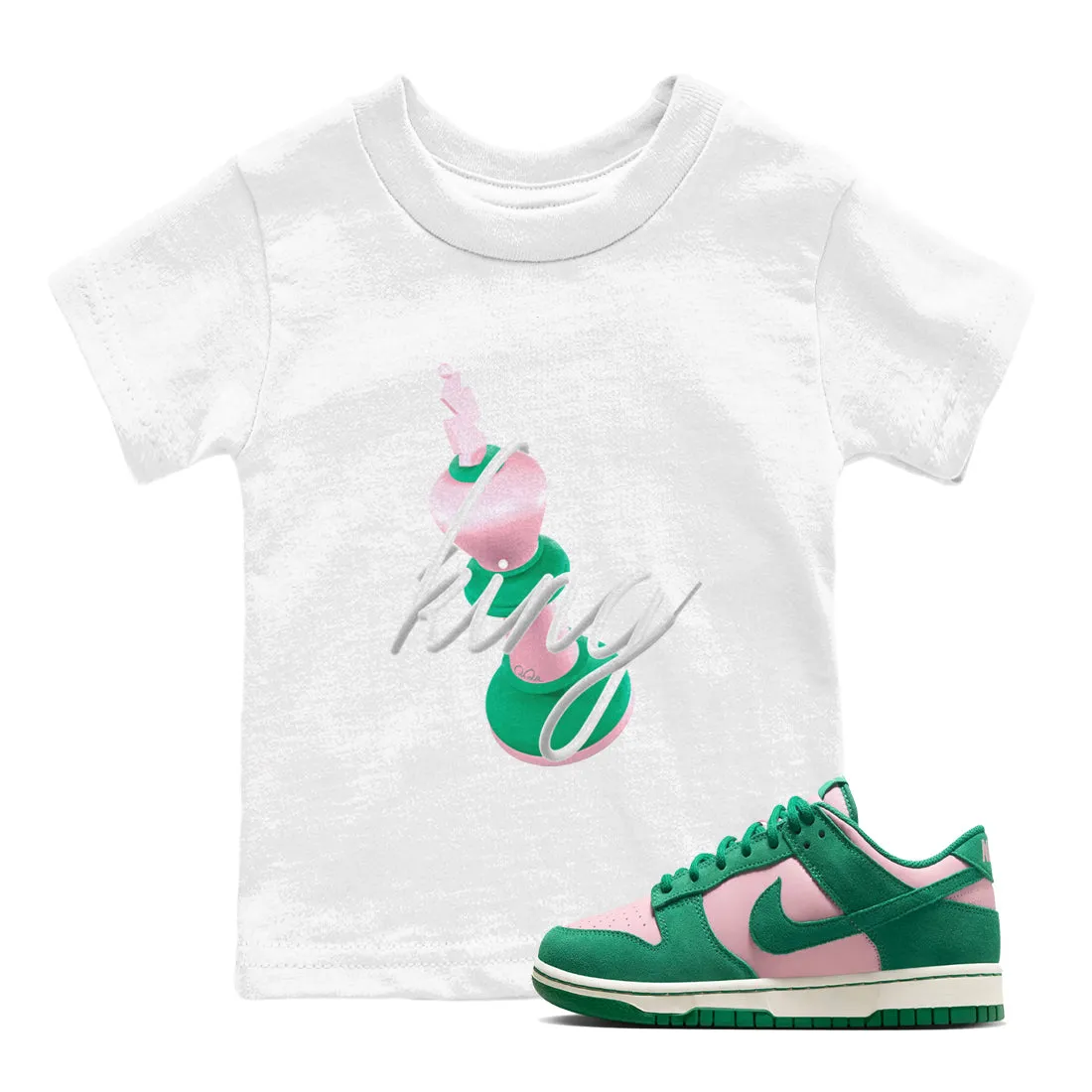Clearance sale King Soft Dunk Medium Pink Fashionable 3D SNRT Kids Malachite - Sneaker Tees