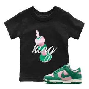 Clearance sale King Soft Dunk Medium Pink Fashionable 3D SNRT Kids Malachite - Sneaker Tees