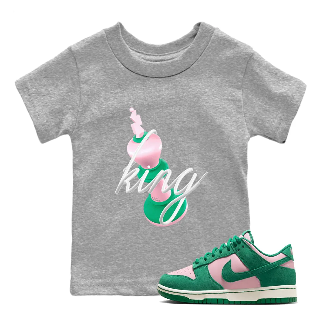 Clearance sale King Soft Dunk Medium Pink Fashionable 3D SNRT Kids Malachite - Sneaker Tees