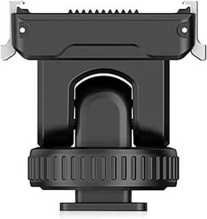 Cold Shoe Mount Adapter Quick Release Stand for Action 5 Professional 4 3 Cameras with Metal Lock and Flexible Tilt