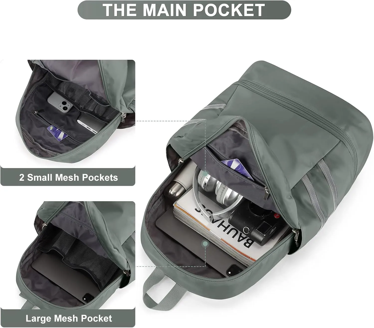 Coofay Gym Backpack for Women - Waterproof, Lightweight, Large Travel & Sports Gym Bag with Shoe Compartment