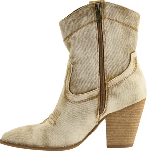 Corkys Footwear Friends In Low Places 3.5-Inch Heel Booties Memory Foam Insoles, Full Inside Zip, Western-Inspired Design, Chic Day-to-Night Wear