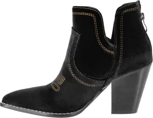 Corkys Footwear Smoke Show 3.5-Inch Stacked Heel Booties, Back Zipper, Memory Foam Insoles, Versatile Footwear, Day-to-Night Style