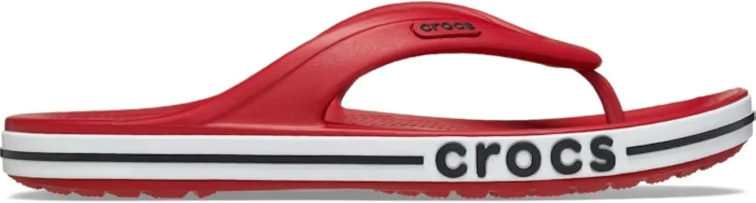 Crocs Men's and Women's Bayaband Flip Flop | Casual Flip Flops | Shower Shoes
