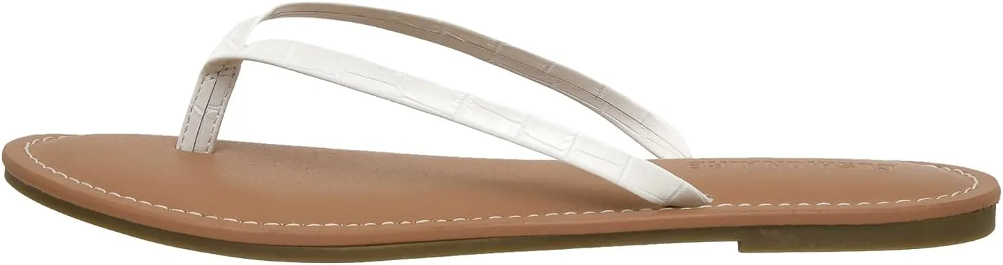 CUSHIONAIRE Women's Cora Flat Flip Flop Sandal with  Comfort