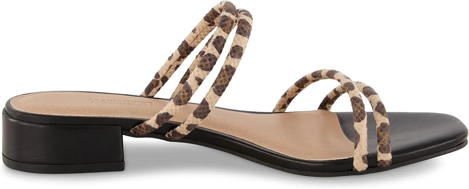CUSHIONAIRE Women's Nora low block heel sandal  Memory Foam