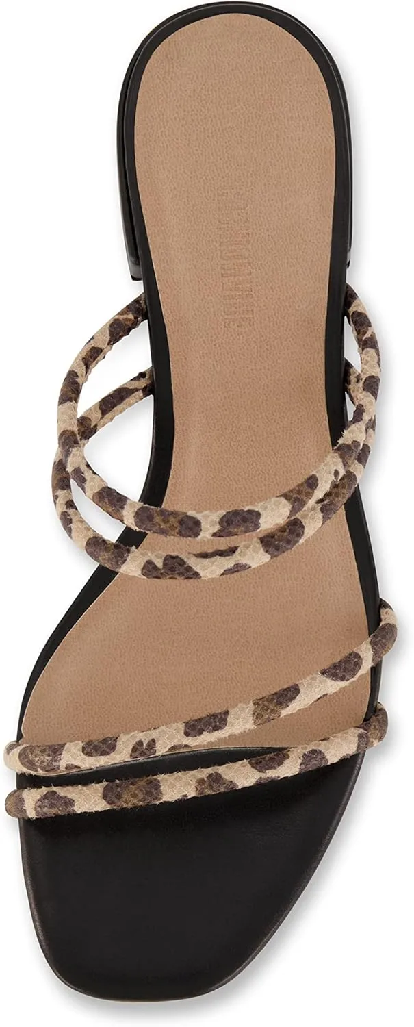 CUSHIONAIRE Women's Nora low block heel sandal  Memory Foam