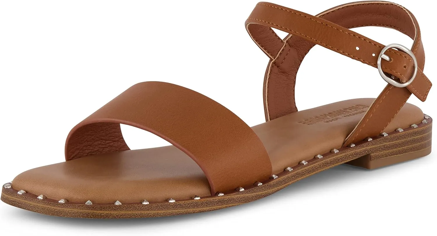 CUSHIONAIRE Women's Verona one band sandal  Memory Foam