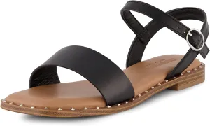 CUSHIONAIRE Women's Verona one band sandal  Memory Foam