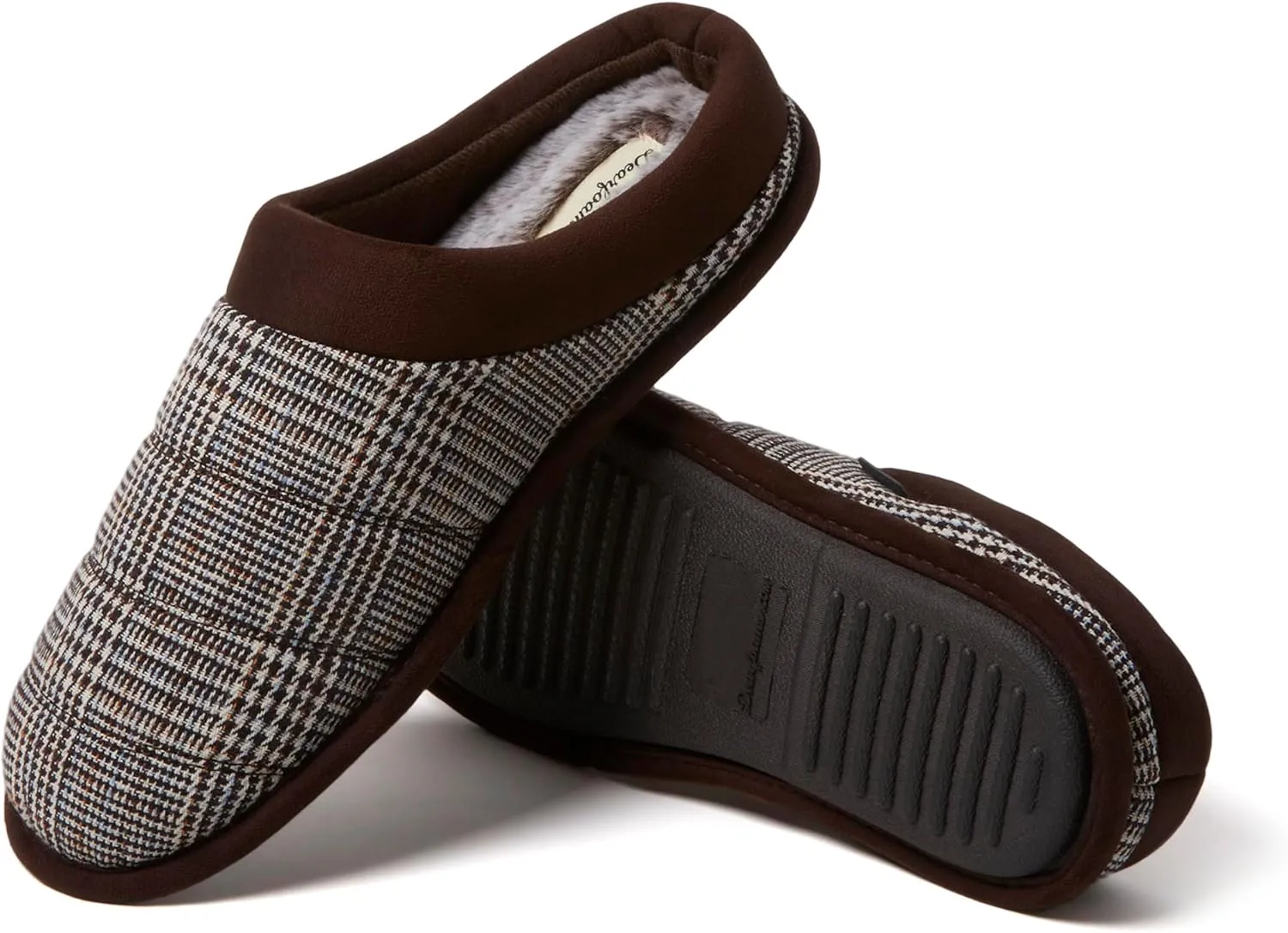 Dearfoams Men's Breathable Memory Foam Asher Clog House Shoe Slipper