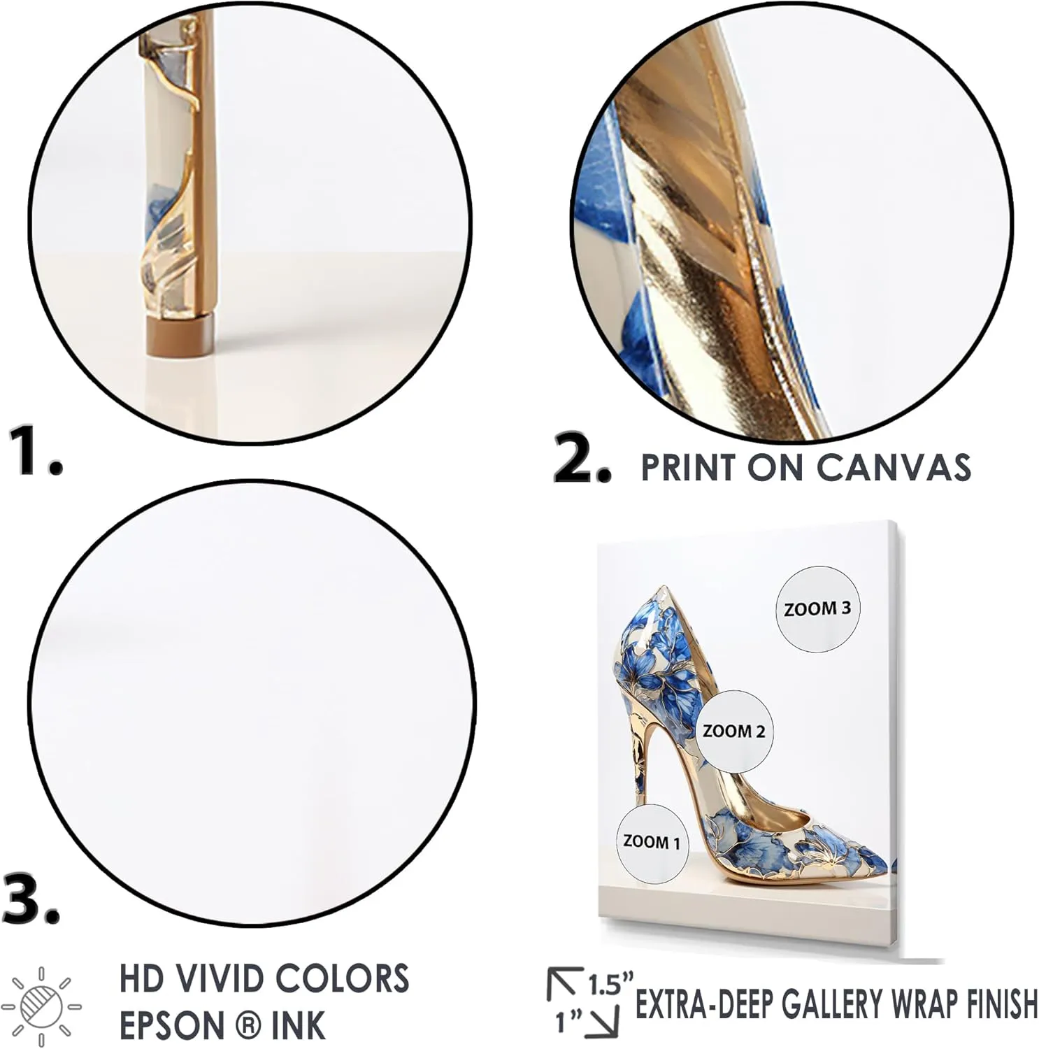 DesignQ beige Canvas wall art, Fashion High Heels Wall Art, High Heel Fashion Chic, Fashion High Heels Wall art decor, 34x44 inches
