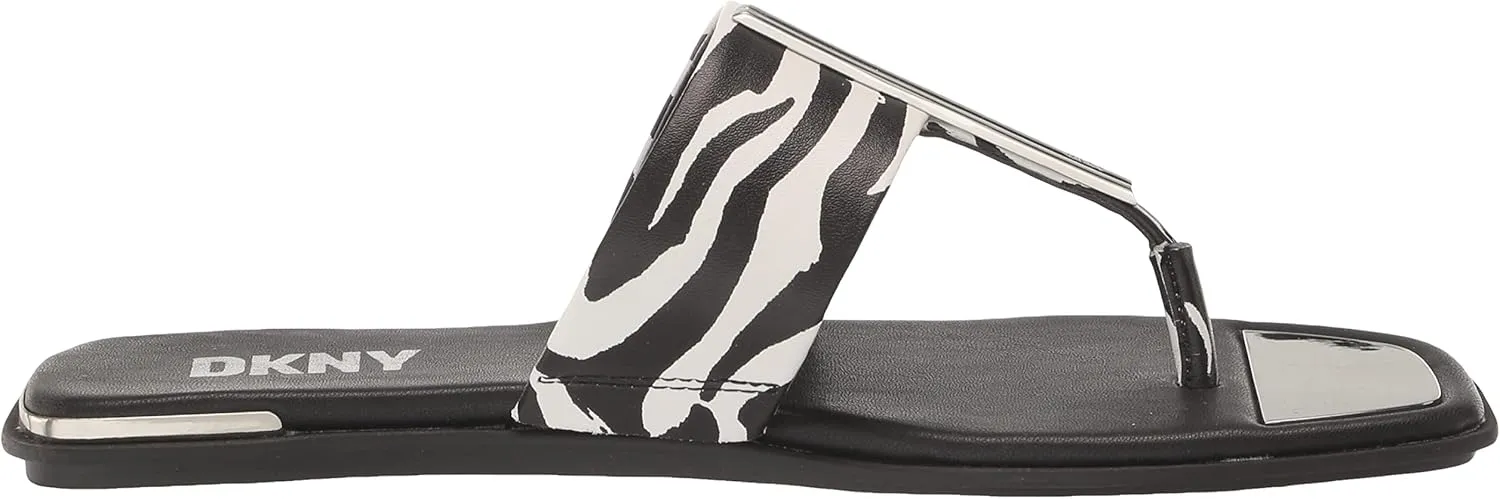 DKNY Women's Comfortable Chic Shoe Deja Flat Sandal